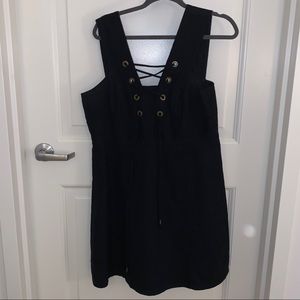 J Crew Lace Up Structured Linen Dress | Size 8